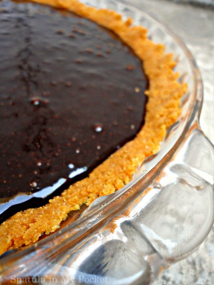 S'more brownie pie! Not just any pie...a biscuit crust, a brownie filling, and topped with gooey roasted marshmallows. 