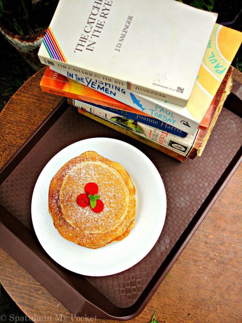 Soft fluffy pancakes stuffed with man’s gift to mankind: Nutella.