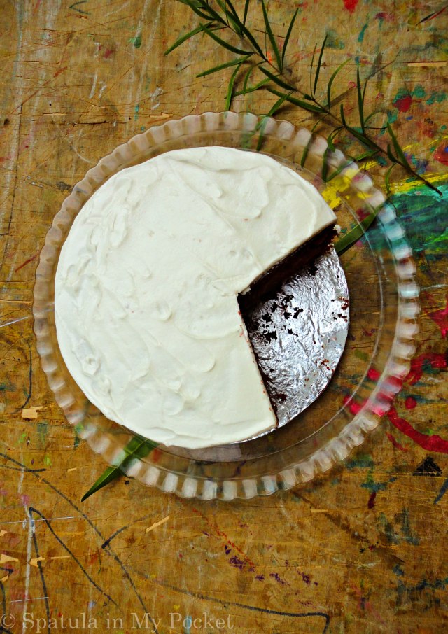 Red Velvet Cake with Whipped Cream Cheese Frosting! Soft and moist; sweet with a hint of tanginess.