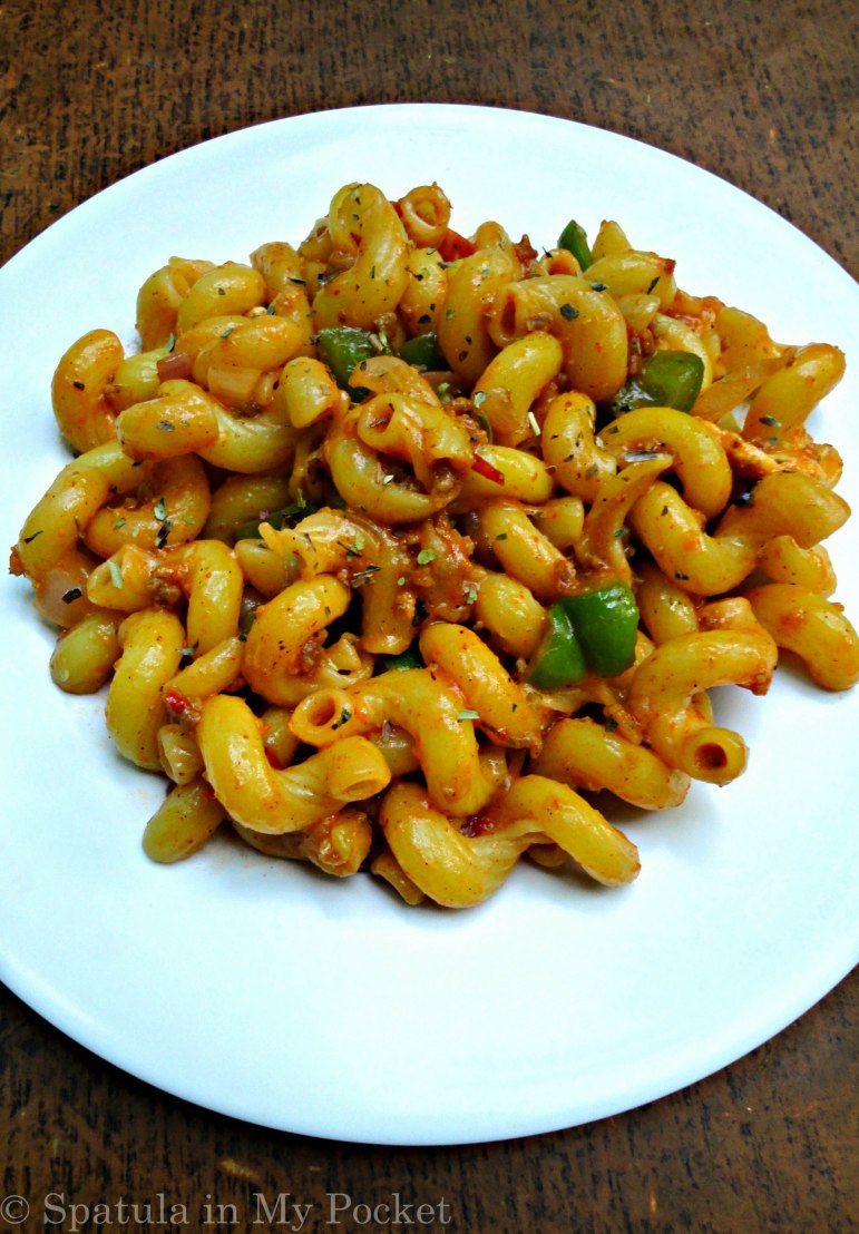  Warm, comforting, saucy, with just a hint of spice… Stir-Fry Pasta with Ground Beef