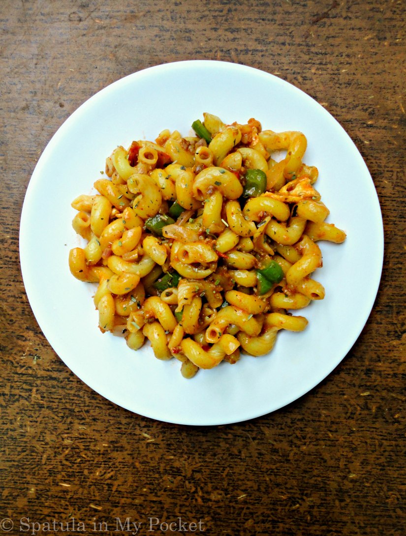 Warm, comforting, saucy, with just a hint of spice… Stir-Fry Pasta with Ground Beef