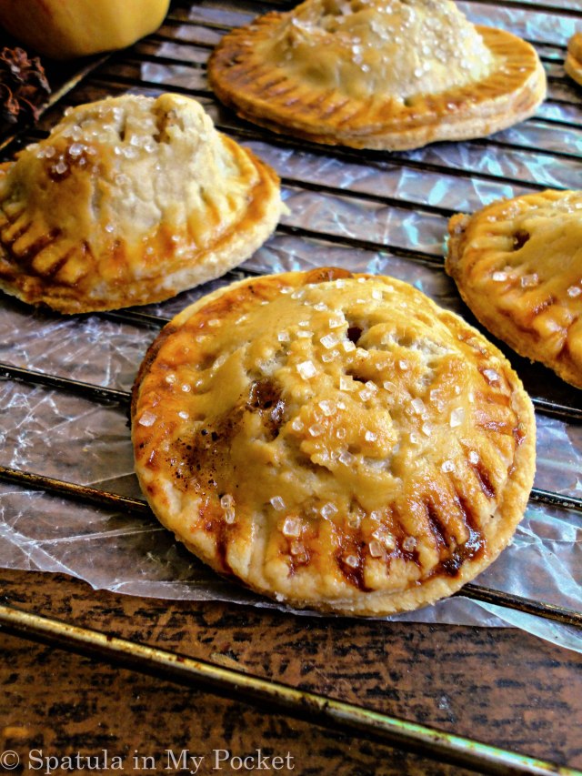 Mini apple pies. The flaky buttery crust filled with a cinnamon scented apple filling should definitely be on your to-bake list this winter!