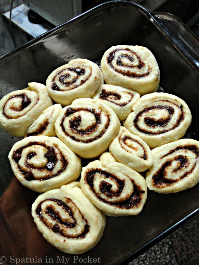 Your standard cinnamon rolls amped up a notch with the glorious addition of coffee and chocolate.