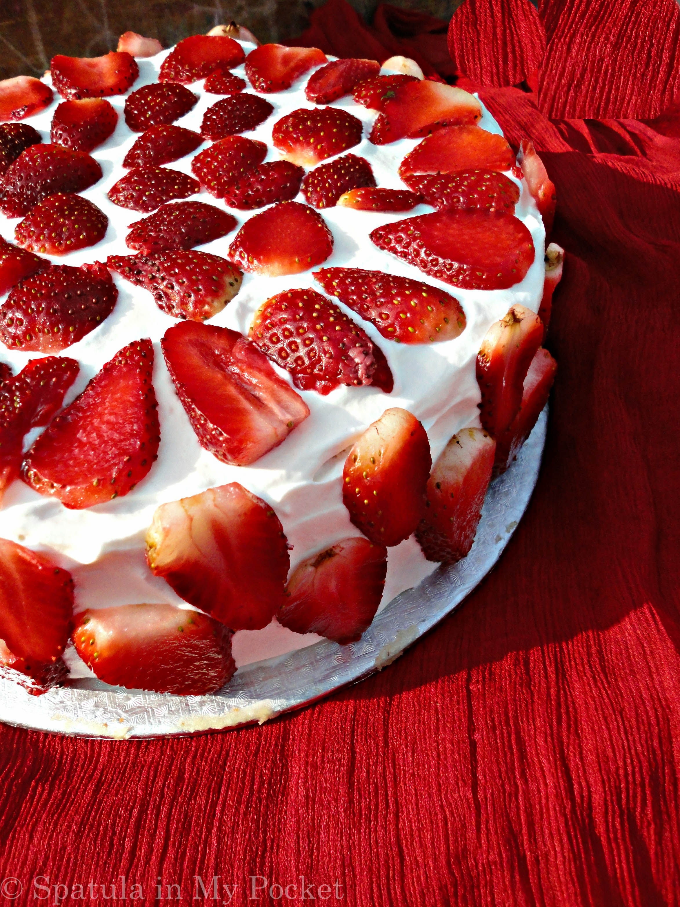 Strawberry and Cream Sponge Cake