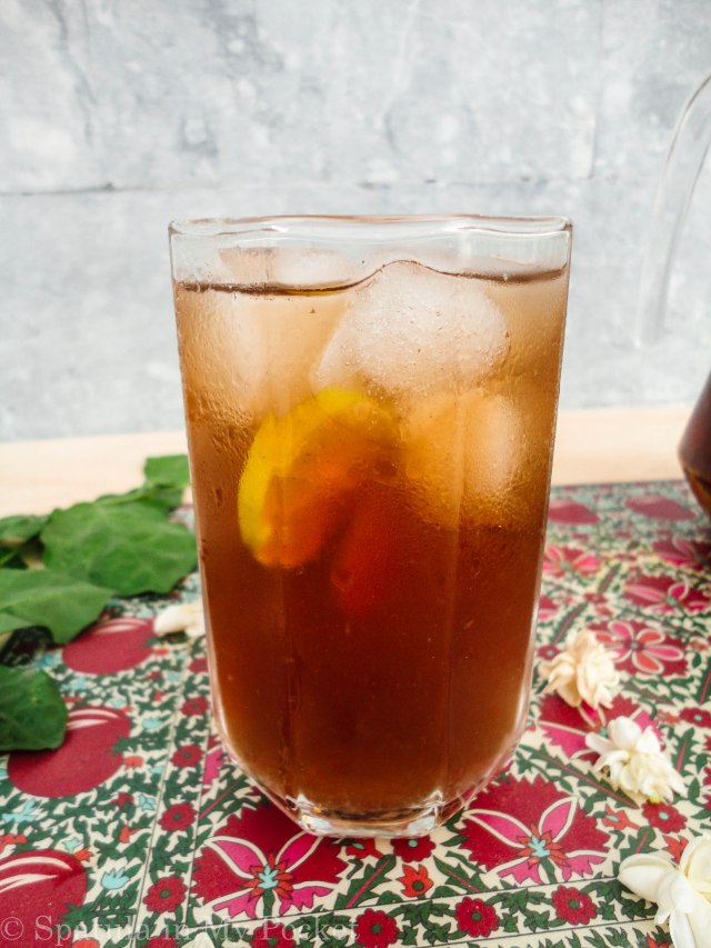 It’s icy cold, lemony and peachy, tart and sweet…it’s amazing!