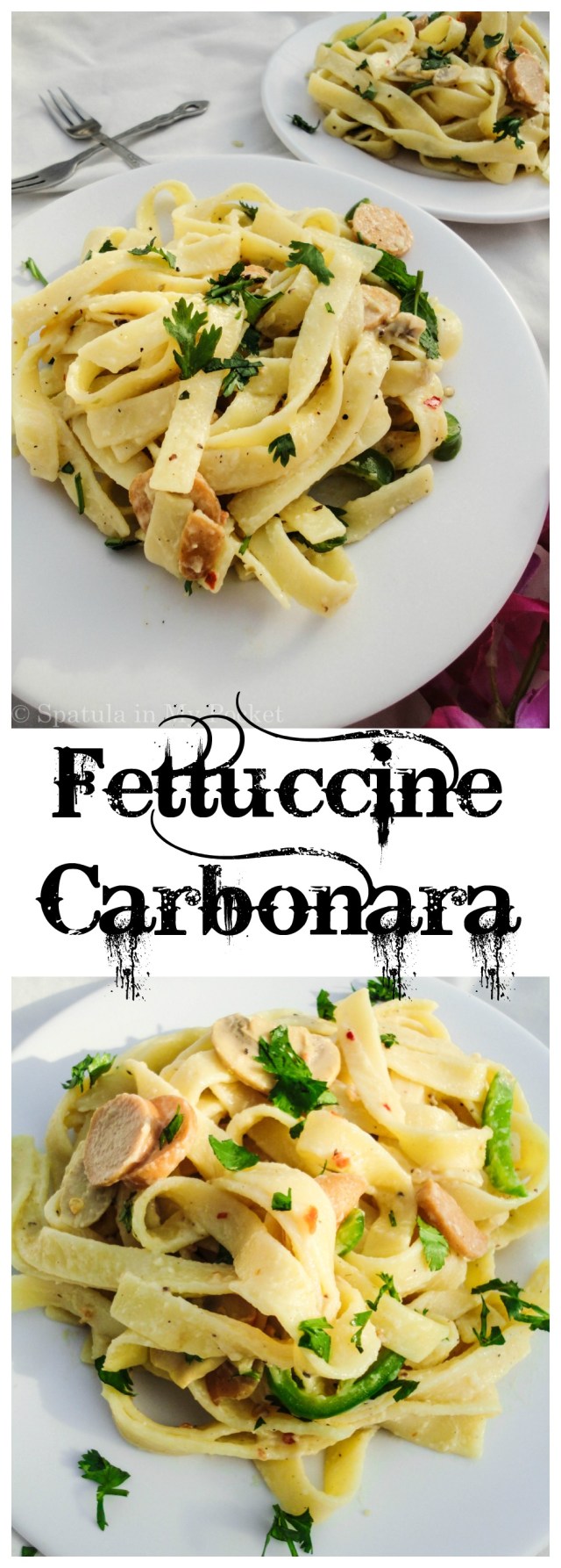 It’s creamy, it’s spicy, and it’s delicious. It’s Fettuccine Carbonara!