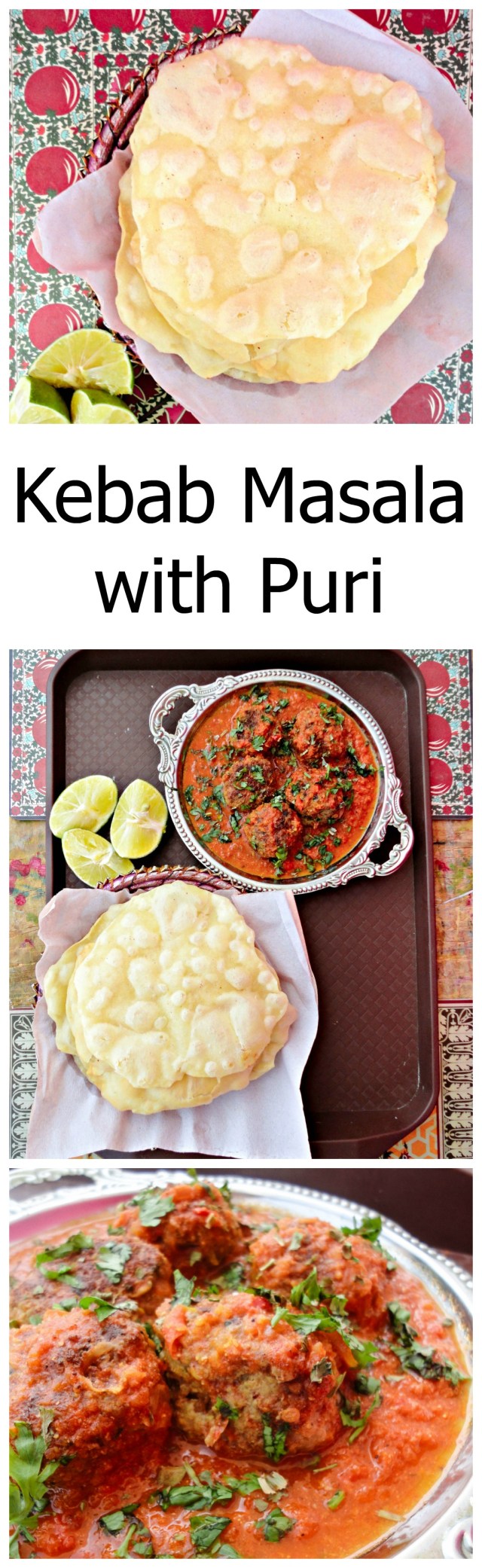 Soft, succulent kebabs smothered in a rich spicy tomato gravy.