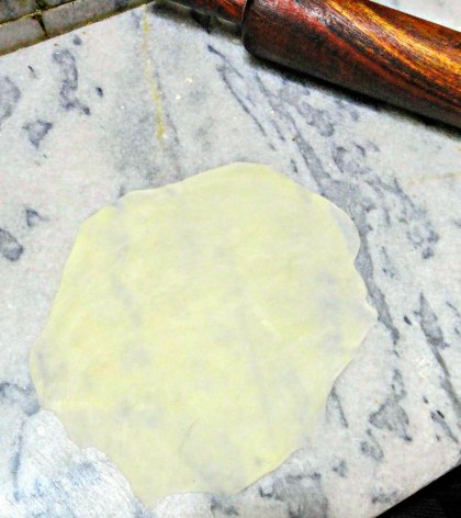 Soft, round flatbread, which when filled and baked turn into the most amazing, flakiest thing imaginable.