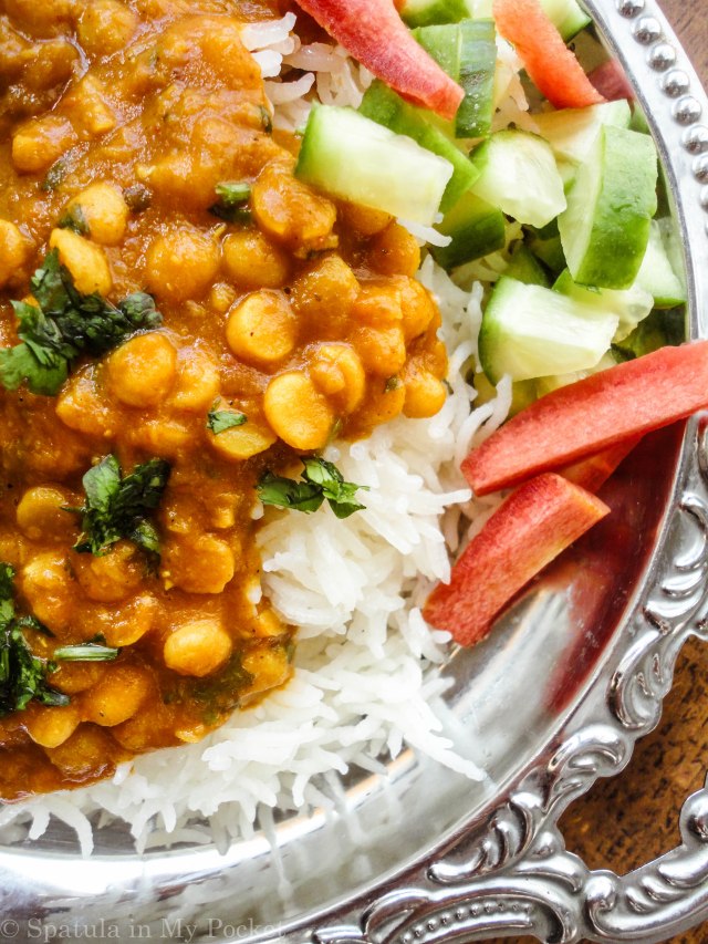 Dal (curried lentils) is comfort food in all its comforting glory! It comes together in minutes and is very healthy and filling.