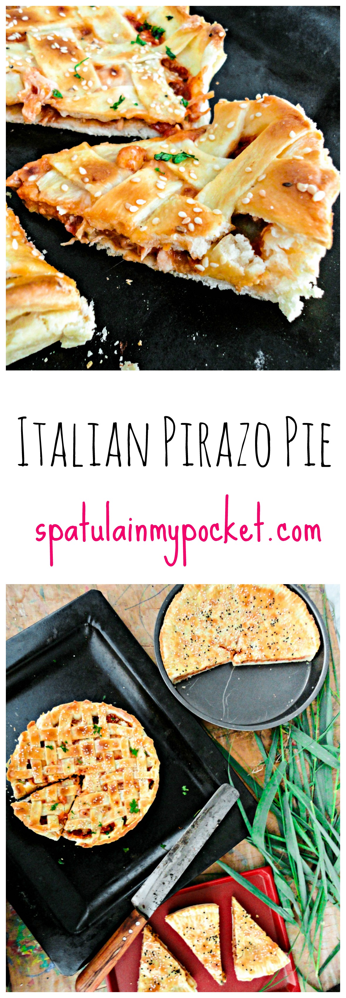 Italian Pirazo Pie; a twist on the classic meat pie.
