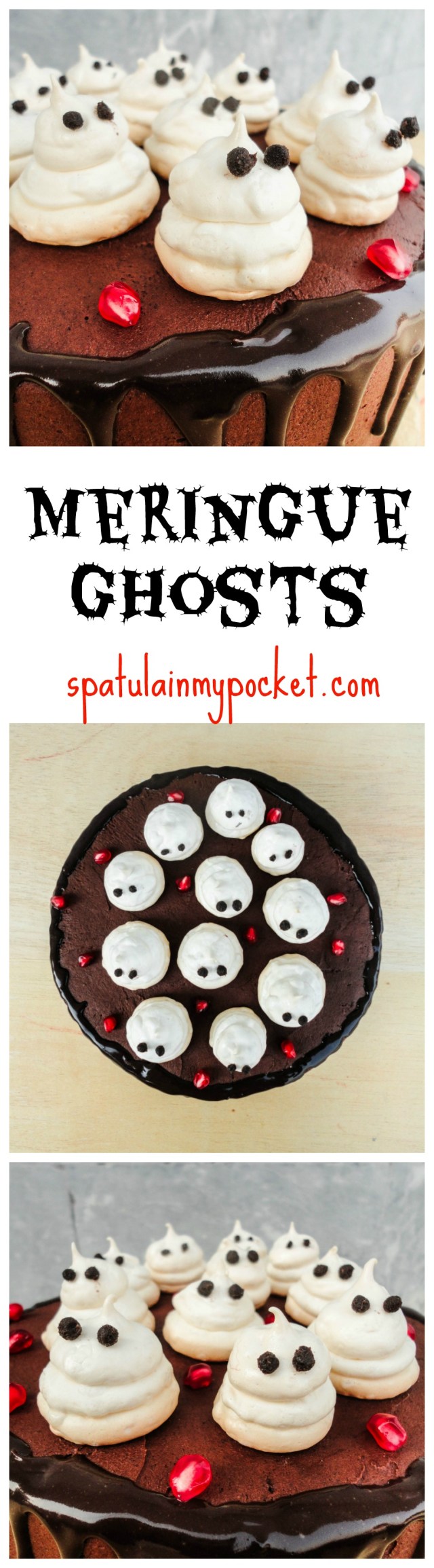 Meringue Ghosts. They’re crunchy on the outside, and soft and mallowy on the inside.