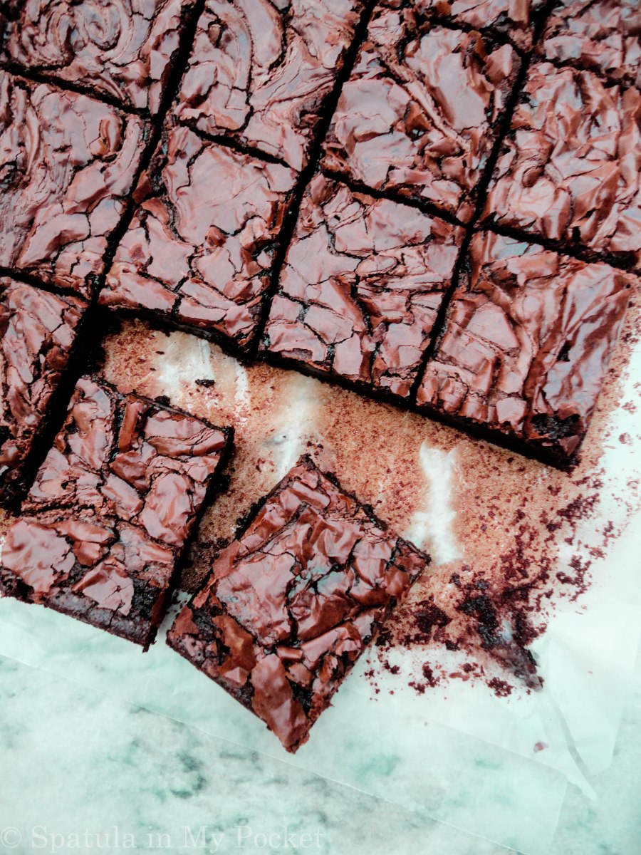 Fudgy on the inside, chewy around the edges. These brownies are the BEST brownies I’ve ever made.