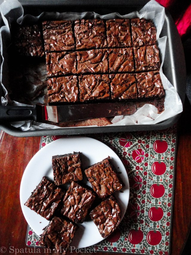 Fudgy on the inside, chewy around the edges. These brownies are the BEST brownies I’ve ever made.