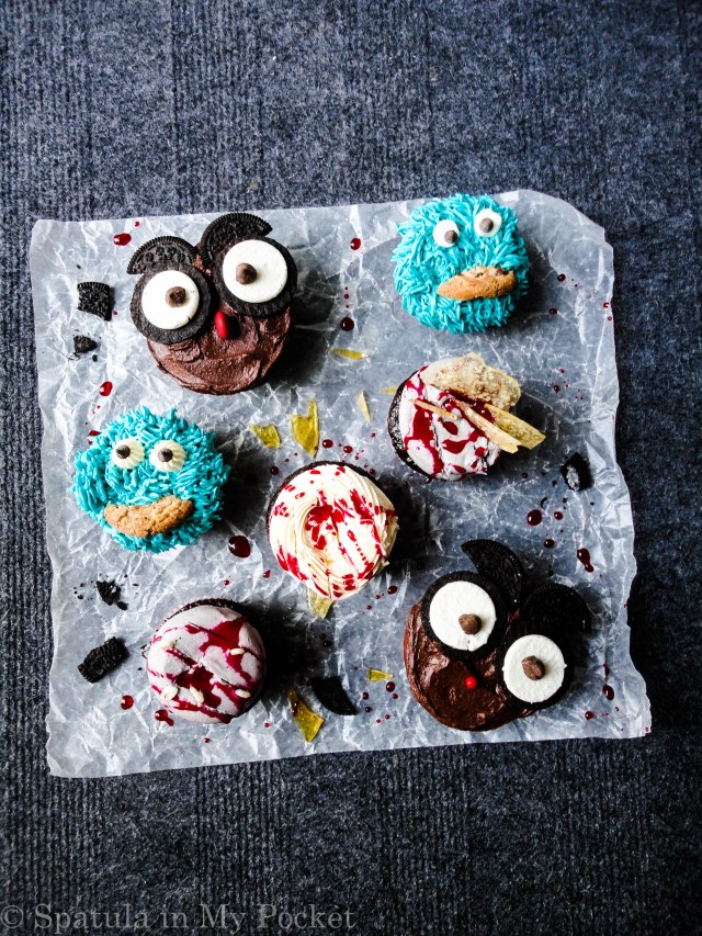 Cupcake Massacre. This would make for a perfect centerpiece for a Halloween celebration!