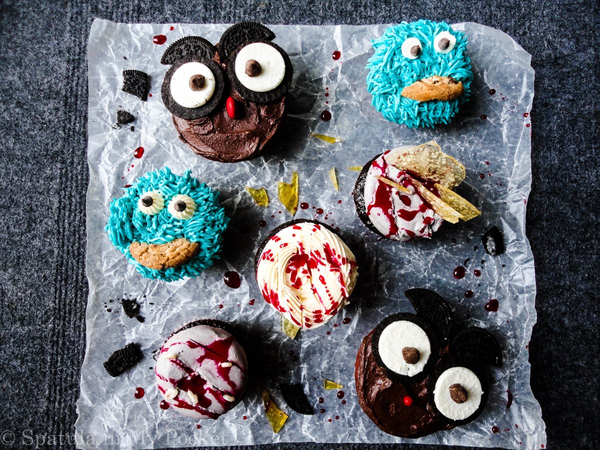 Cupcake Massacre. This would make for a perfect centerpiece for a Halloween celebration!
