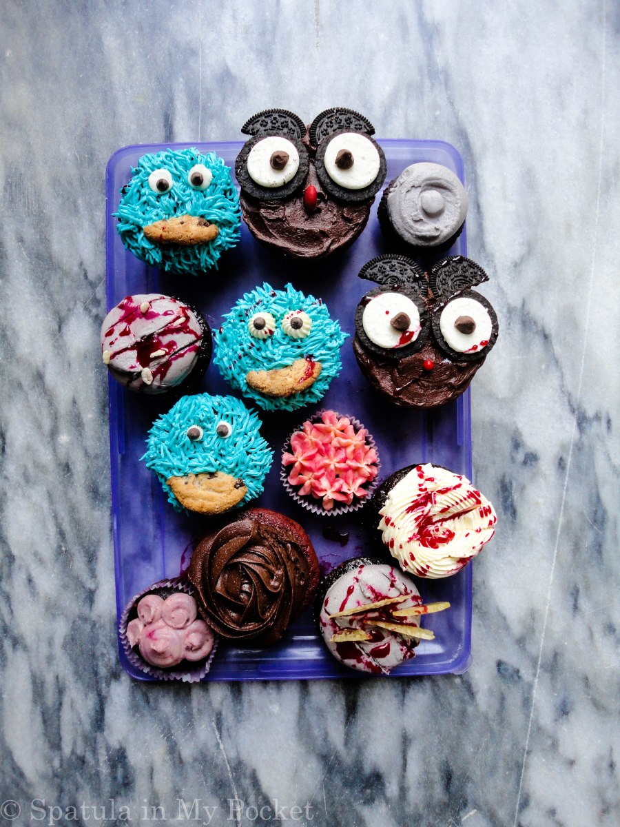 Cupcake Massacre. This would make for a perfect centerpiece for a Halloween celebration!