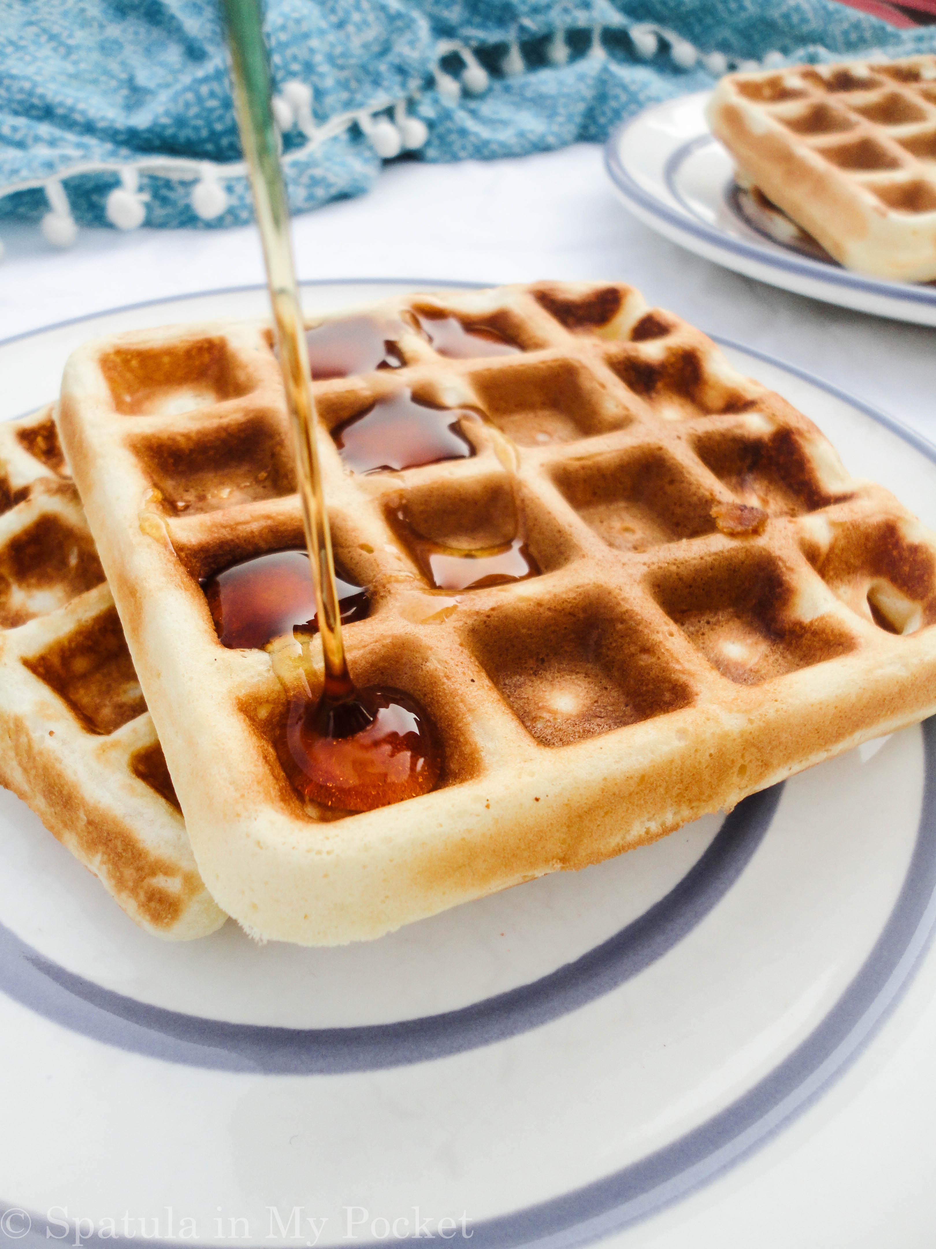 This is, hands down, the best waffle recipe EVER! #crispy #fluffy #waffles