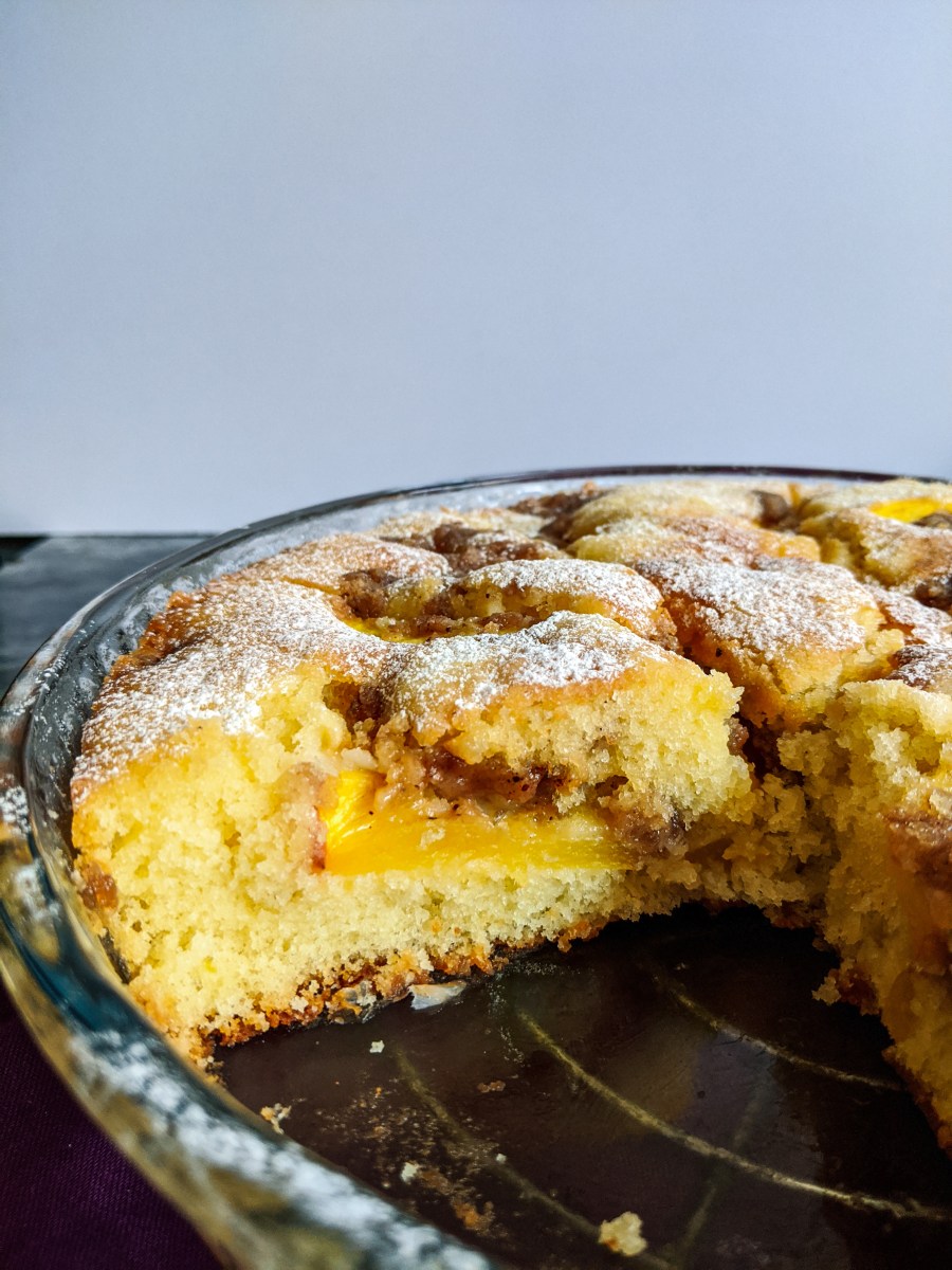 This Fresh Peach Cake is the perfect way to show off the season’s juiciest peaches. Whether you pair it with a cup of tea or a dollop of cream, it will be hard to eat just one slice.